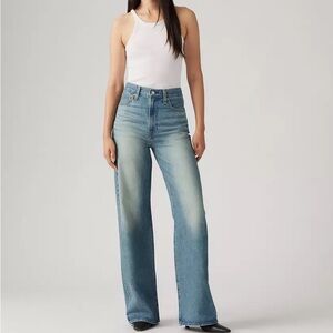 Ribcage High-Rise Wide-Leg Jeans